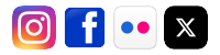 Instagram, Facebook, Flickr, and X